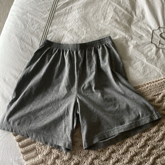 Men’s Basic Editions Cotton Lounge Shorts Bundle Size Medium Navy and Gray - Picture 6 of 9